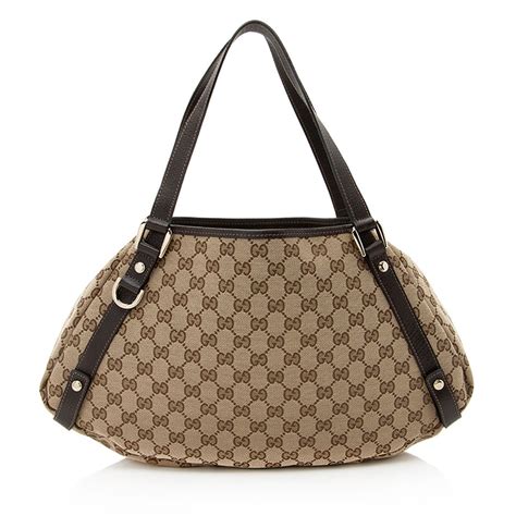 gucci abbey medium shoulder bag brown|Gucci GG Canvas Abbey Medium .